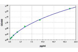 Typical standard curve (IL-15 ELISA 试剂盒)