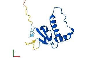AlphaFold protein structure predicition of Human Recombinant ELOC Protein, UniprotID Q15369