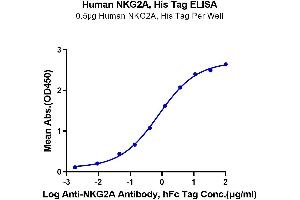 ELISA image for Killer Cell Lectin-Like Receptor Subfamily C, Member 1 (KLRC1) (AA 100-233) protein (His-Avi Tag) (ABIN7275338)