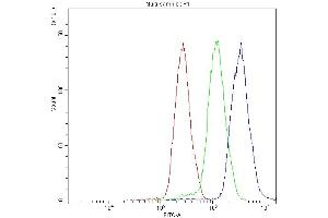 Flow Cytometry analysis of A431 cells using anti-NFATC4 antibody (ABIN5519046).