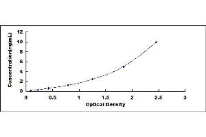 Typical standard curve (Annexin A2 ELISA 试剂盒)
