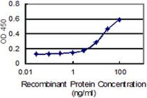 Detection limit for recombinant GST tagged LENG1 is 1 ng/ml as a capture antibody. (Leng1 抗体  (AA 1-264))