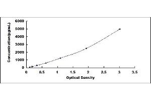 Typical standard curve (CIRBP ELISA 试剂盒)