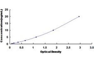 Typical standard curve (PLA2G2A ELISA 试剂盒)