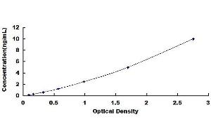 Typical standard curve (BIN1 ELISA 试剂盒)