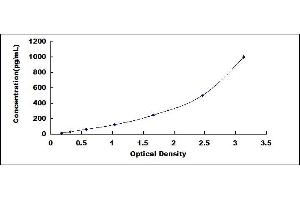 Typical standard curve (KIT Ligand ELISA 试剂盒)