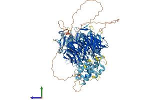 AlphaFold protein structure predicition of Human Recombinant AASDH Protein, UniprotID Q4L235 (AASDH Protein (AA 1-1098) (His tag))