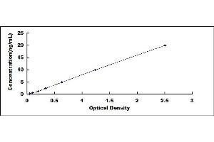 Typical standard curve (HAase ELISA 试剂盒)