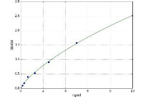 A typical standard curve (DLK1 ELISA 试剂盒)