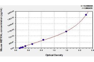 Typical Standard Curve (METRNL ELISA 试剂盒)