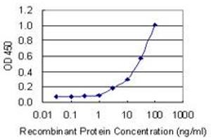 Detection limit for recombinant GST tagged CD69 is 1 ng/ml as a capture antibody. (CD69 抗体  (AA 90-199))