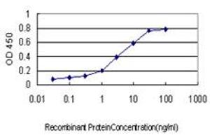 ELISA image for anti-DEAD (Asp-Glu-Ala-Asp) Box Polypeptide 41 (DDX41) (AA 523-622) antibody (ABIN565608)