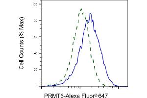 Validation of PRMT6 knockdown using flow cytometry. (Recombinant PRMT6 抗体)