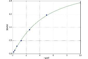 A typical standard curve (CXCR3 ELISA 试剂盒)