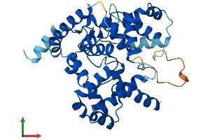 Protein Structure (PS) image for Growth Hormone Regulated TBC Protein 1 (GRTP1) (AA 1-359) protein (His tag) (ABIN7560952)