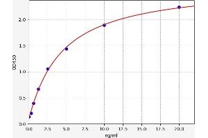 Typical standard curve (SLIT2 ELISA 试剂盒)