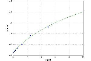 A typical standard curve