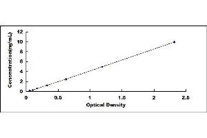 Typical standard curve (IKBKB ELISA 试剂盒)