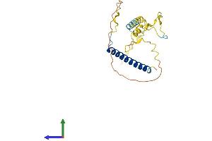 AlphaFold protein structure predicition of Human Recombinant MBD3L5 Protein, UniprotID A6NJ08