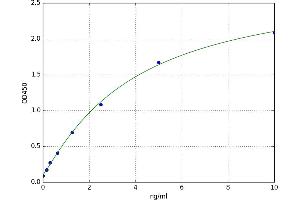 A typical standard curve (LILRA2 ELISA 试剂盒)
