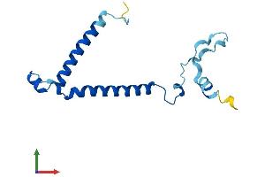 AlphaFold protein structure predicition of Mouse Recombinant Pigp Protein, UniprotID Q9JHG1
