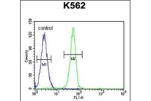 Flow Cytometry (FACS) image for anti-Pleckstrin Homology Domain Containing, Family A (phosphoinositide Binding Specific) Member 4 (PLEKHA4) (AA 21-50), (N-Term) antibody (ABIN655718)