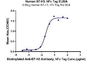 ELISA image for CD276 (CD276) (AA 29-245) protein (Fc Tag) (ABIN7273959)