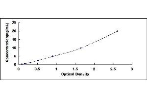 Typical standard curve (KISS1R ELISA 试剂盒)