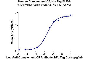 ELISA image for Complement Component 5 (C5) (AA 19-1676) protein (His tag) (ABIN7274038)