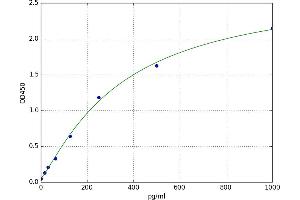 A typical standard curve (CCL19 ELISA 试剂盒)