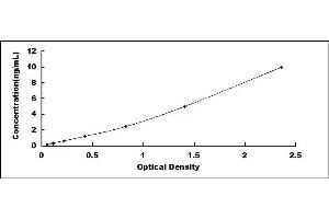 Typical standard curve (PANK4 ELISA 试剂盒)