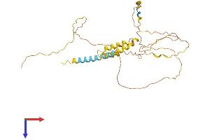 AlphaFold protein structure predicition of Mouse Recombinant Prrt1 Protein, UniprotID O35449 (PRRT1 Protein (AA 1-306) (His tag))