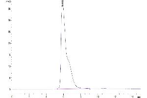 Size-exclusion chromatography-High Pressure Liquid Chromatography (SEC-HPLC) image for Transforming Growth Factor, beta Receptor 1 (TGFBR1) (AA 34-125) protein (mFc-Avi Tag) (ABIN7275720)