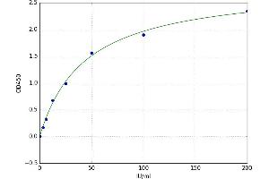 A typical standard curve (AKT1 ELISA 试剂盒)