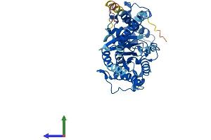 AlphaFold protein structure predicition of Mouse Recombinant Gnas Protein, UniprotID P63094
