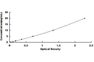 Typical standard curve (USP8 ELISA 试剂盒)