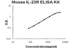 Mouse IL-23R PicoKine ELISA Kit standard curve (IL23R ELISA 试剂盒)
