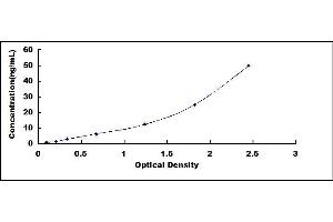 Typical standard curve (UCHL1 ELISA 试剂盒)