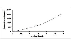 Typical standard curve (C10orf99 / CSBF ELISA 试剂盒)