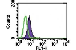 Intracellular FACS analysis of TLR6 (shaded peak) and mouse IgG1 isotype control (open peak) in 10^6 Ramos cells using 3 ugs of TLR6 monoclonal antibody, clone 86B1153. (TLR6 抗体  (AA 408-424))