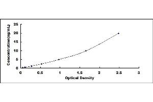 Typical standard curve (Vasn ELISA 试剂盒)