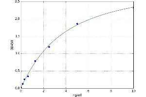 A typical standard curve (TUBA1B ELISA 试剂盒)