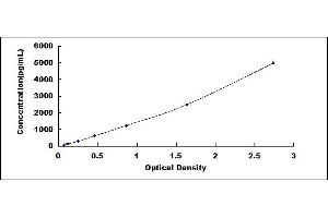 Typical standard curve (Glutathione Reductase ELISA 试剂盒)