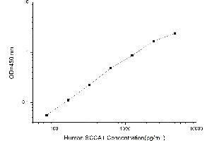 Typical standard curve (SCCA1 ELISA 试剂盒)