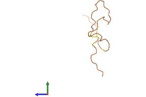 AlphaFold protein structure predicition of Human Recombinant KRTAP20-1 Protein, UniprotID Q3LI63