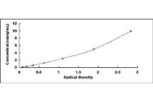 Typical standard curve (CLCA1 ELISA 试剂盒)