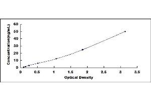 Typical standard curve (SAT1 ELISA 试剂盒)