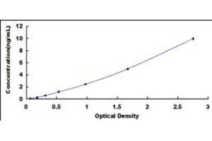 Typical standard curve (IRF9 ELISA 试剂盒)