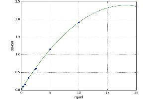 A typical standard curve