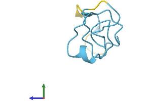 AlphaFold protein structure predicition of Human Recombinant MT1F Protein, UniprotID P04733